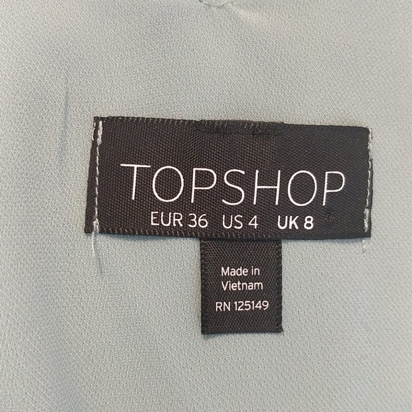 TOPSHOP Mint Chiffon Double Strap Camisole - Picture 6 of 9